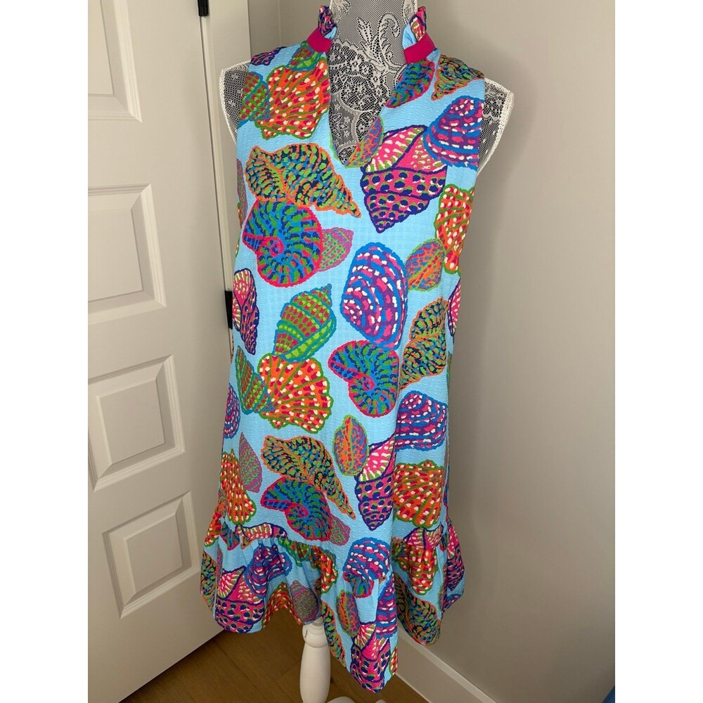 Anthropologie TMHL Seashell Sleeveless Dress Size XS Extra Small - Picture 2 of 7